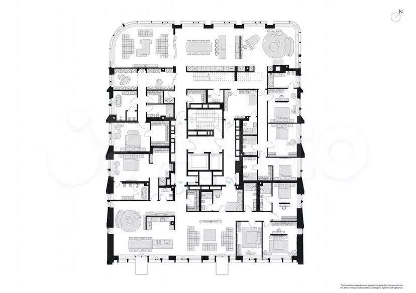 6-к. квартира, 497,7 м, 13/13 эт. - Фото 1