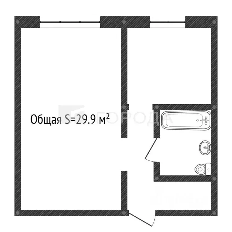 1-к кв. Алтайский край, Барнаул ул. 80-й Гвардейской Дивизии, 4Ак2 ... - Фото 2