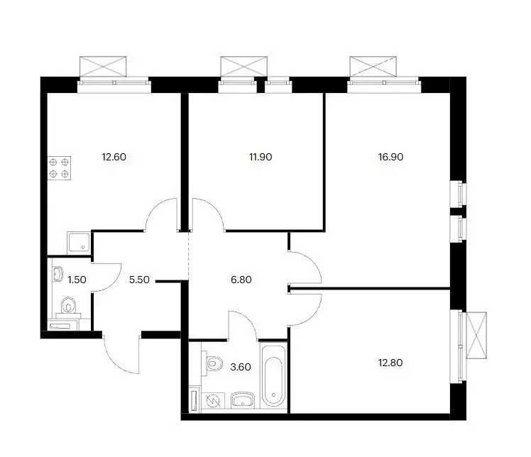 3-комнатная квартира: Москва, Ильменский проезд, 17к2 (71 м) - Фото 2