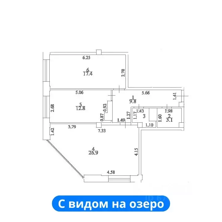 2-к кв. Ставропольский край, Ессентуки Октябрьская ул., 8/5 (75.3 м) - Фото 1