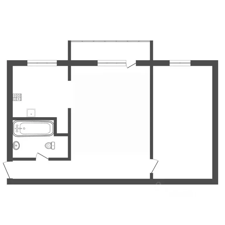 2-к кв. Тульская область, Тула ул. Кауля, 13к3 (46.0 м) - Фото 2