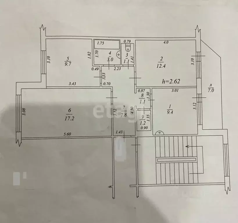 3-к кв. Сахалинская область, Южно-Сахалинск просп. Мира, 290А (65.0 м) - Фото 2
