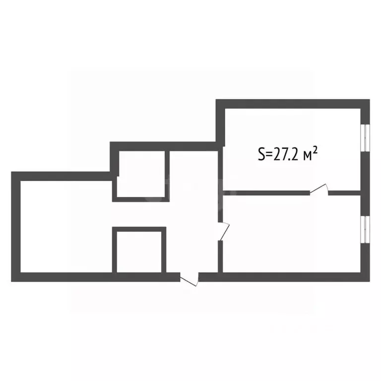 Комната Тульская область, Тула ул. Луначарского, 17к1 (27.2 м) - Фото 2