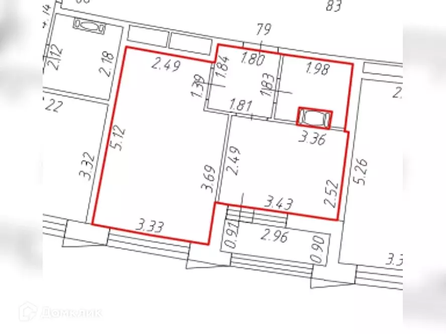 Продаётся 1-к квартира, 30.6 м - Фото 0
