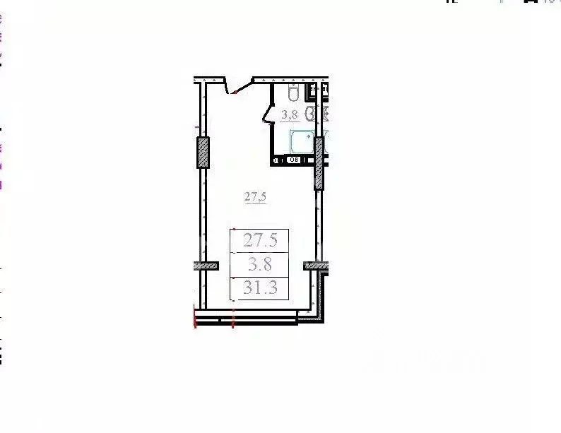 Студия Московская область, Королев Октябрьский бул., 26 (31.3 м) - Фото 1