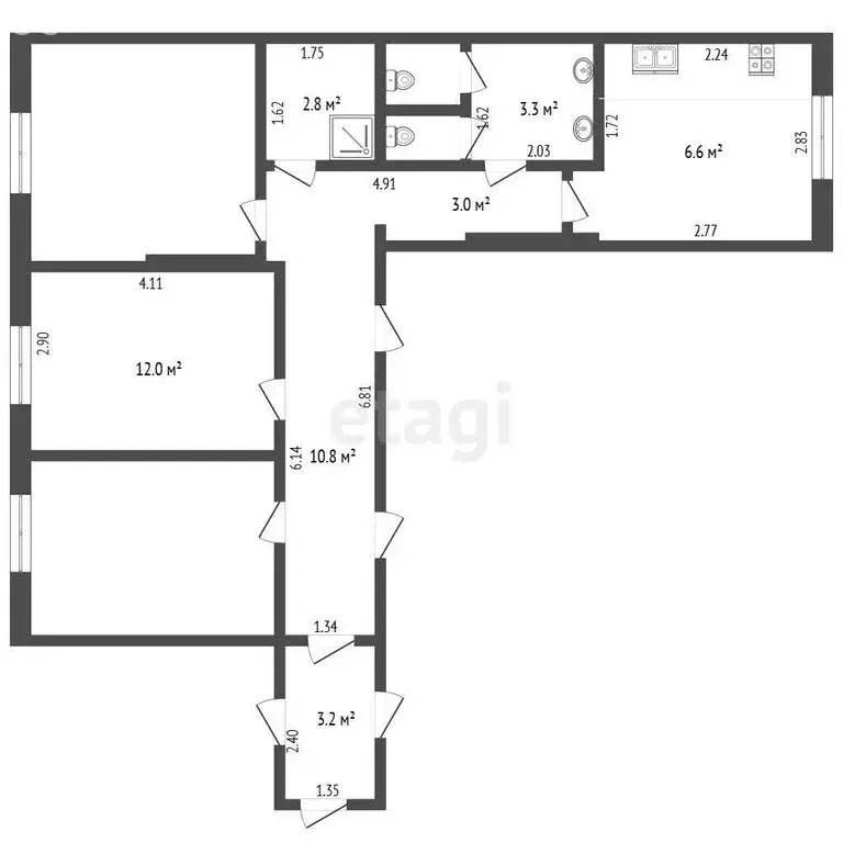 1-комнатная квартира: Прохладный, Пролетарская улица, 9 (17.2 м) - Фото 1