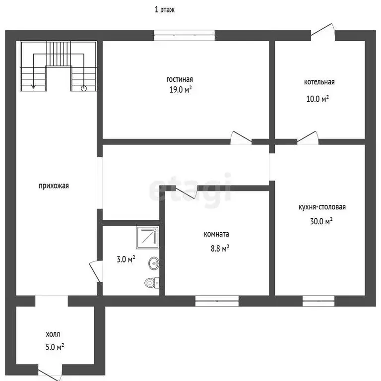 Дом в Белоозёрский, микрорайон Золотая Слобода (154.3 м) - Фото 1