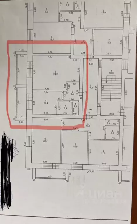 1-к кв. Оренбургская область, Бузулук ул. Фрунзе, 7/5 (43.0 м) - Фото 1