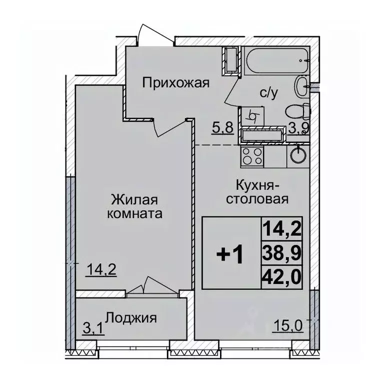 1-к кв. Нижегородская область, Нижний Новгород Горизонты Нижнего жилой ... - Фото 0