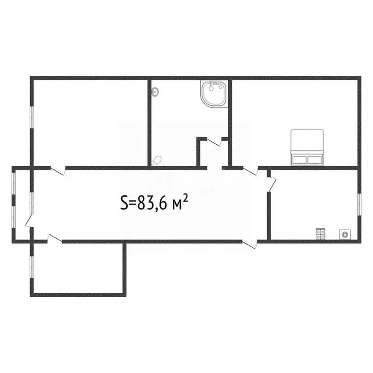 3-к кв. Алтайский край, Бийск ул. Виктора Петрова, 35 (83.6 м) - Фото 2