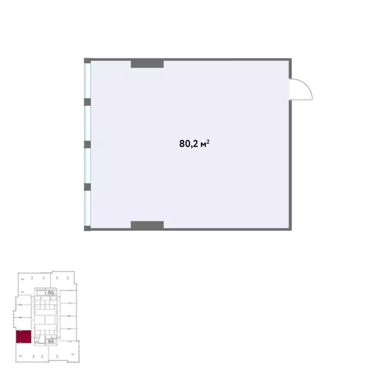 Офис в Москва Кинематографический кв-л,  (80 м) - Фото 2