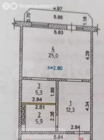 1-комнатная квартира: Абакан, Хакасская улица, 171 (48.5 м) - Фото 2