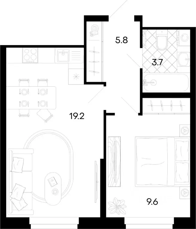 1-к кв. Пензенская область, Пенза ул. Минская, 25 (38.5 м) - Фото 0