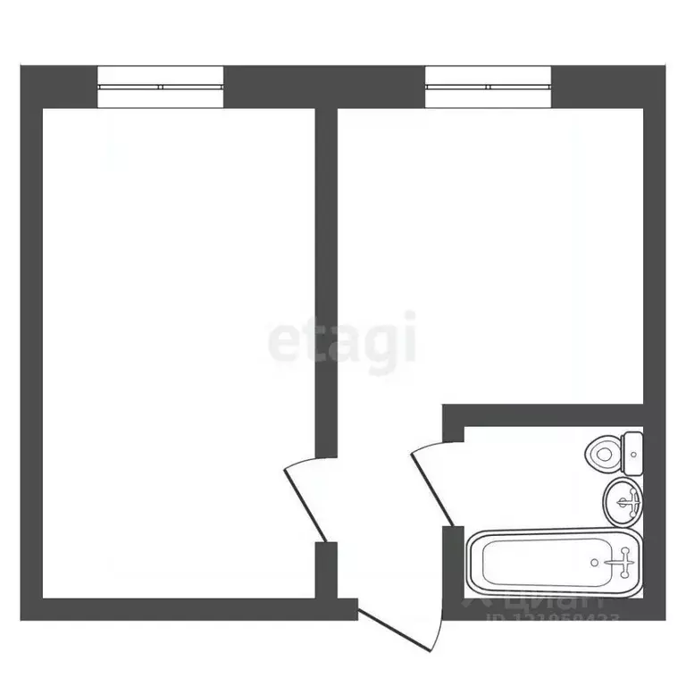 1-к кв. Архангельская область, Котлас ул. Ленина, 157 (36.9 м) - Фото 2