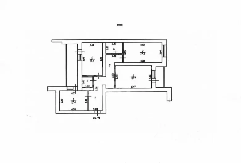 3-к кв. Воронежская область, Воронеж пер. Здоровья, 90Г (87.3 м) - Фото 2