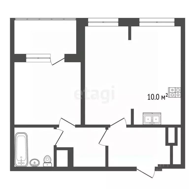 2-к кв. Москва Тайнинская ул., 9к1 (44.7 м) - Фото 2