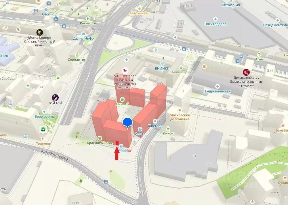 Помещение свободного назначения в Москва проезд Шелихова, 9к1 (68 м) - Фото 1