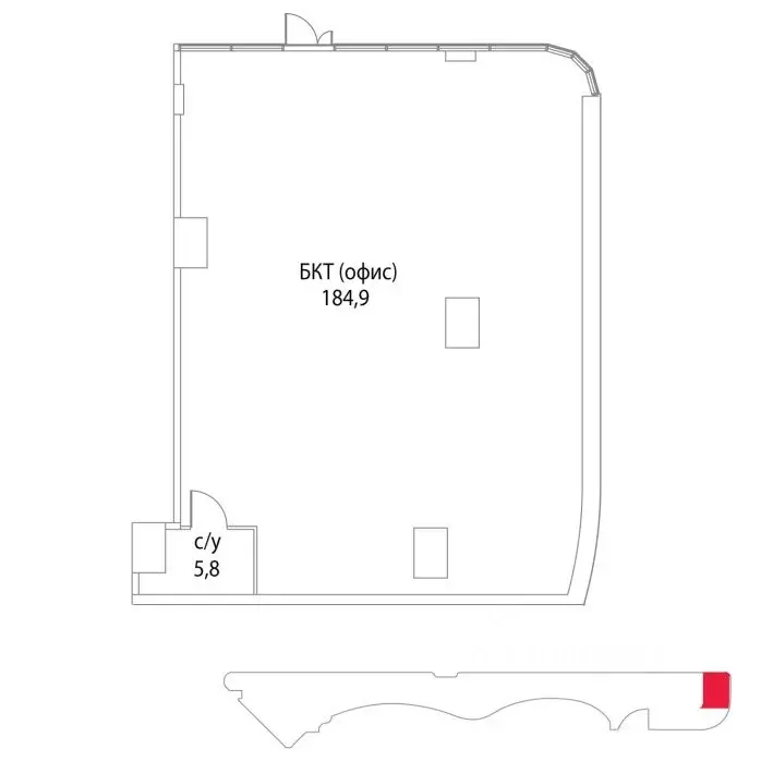 Помещение свободного назначения в Москва ул. Нижние Мневники, 20 (191 ... - Фото 2