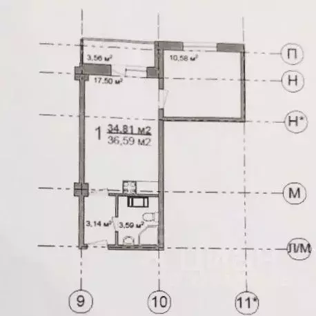 1-к кв. Санкт-Петербург Пулковское ш., 14Е (36.0 м) - Фото 2