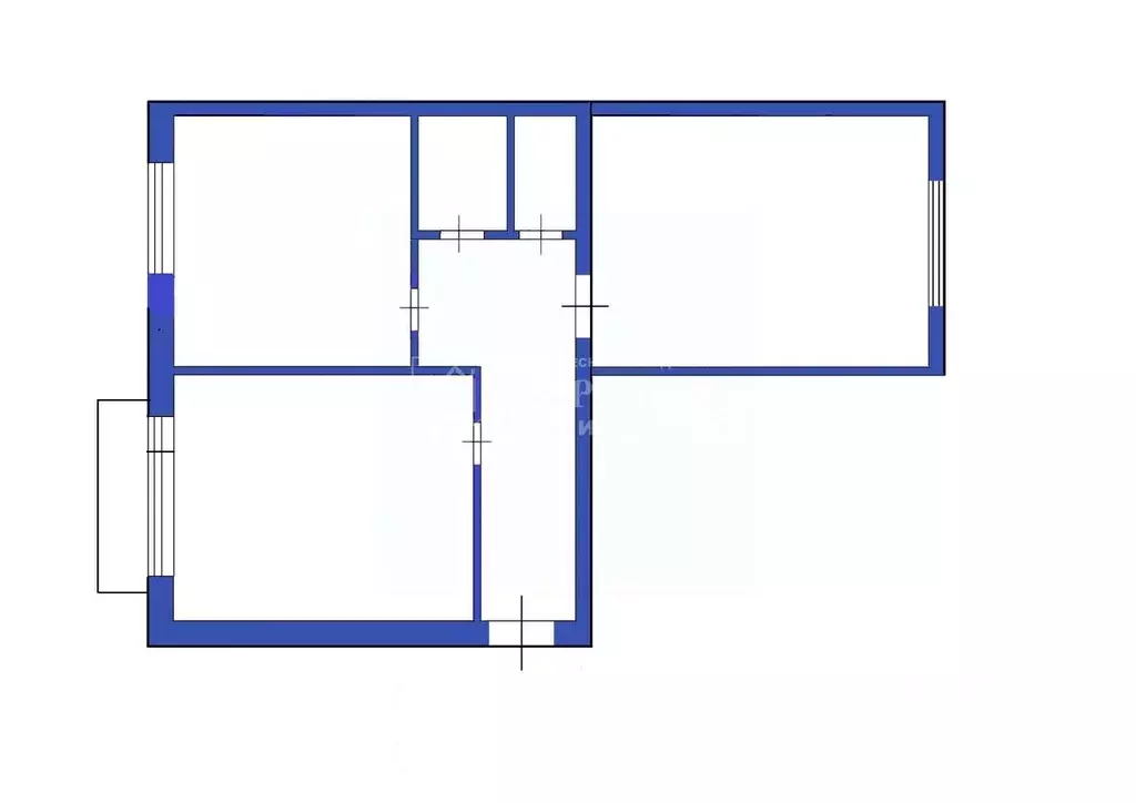 2-к кв. Кемеровская область, Ленинск-Кузнецкий просп. Ленина, 78 (45.0 ... - Фото 2