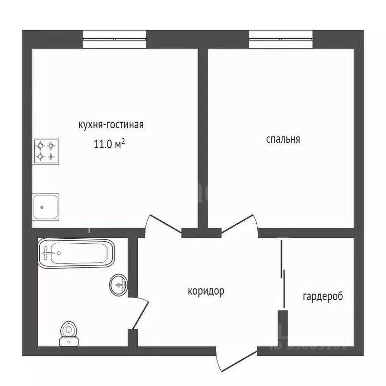 2-к кв. Ростовская область, Ростов-на-Дону ул. Тельмана, 110с2 (47.0 ... - Фото 0