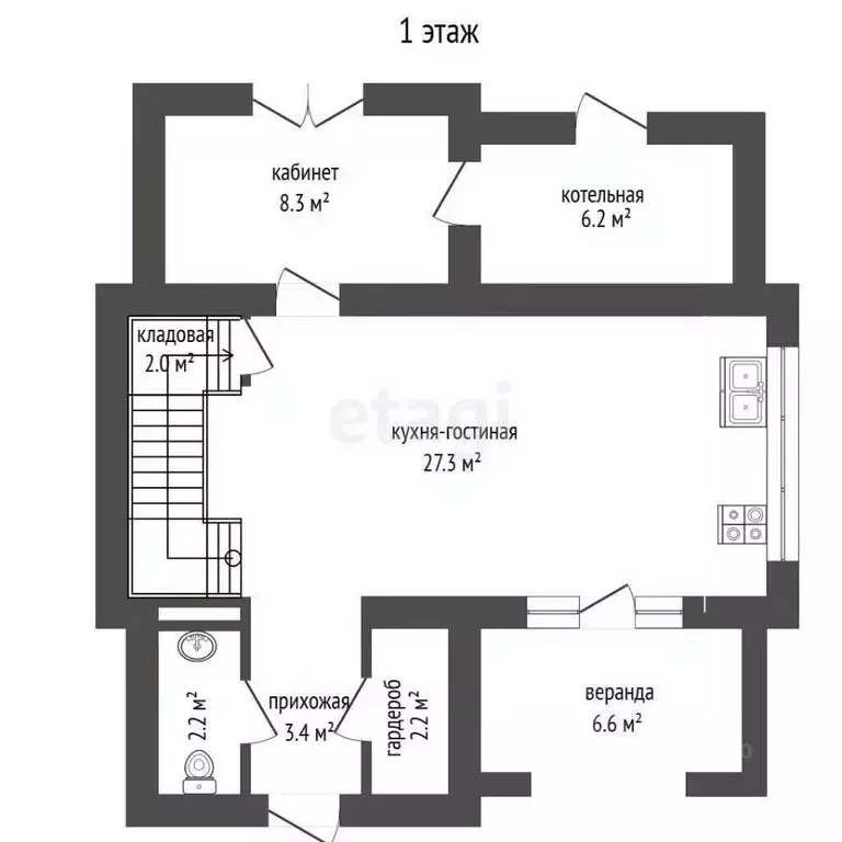 Дом в Тюменская область, Тюмень ул. Юрия Южакова (107 м) - Фото 2