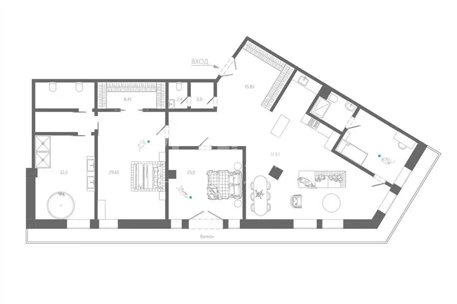 3-комнатная квартира: Москва, улица Охотный Ряд, 2 (205 м) - Фото 0