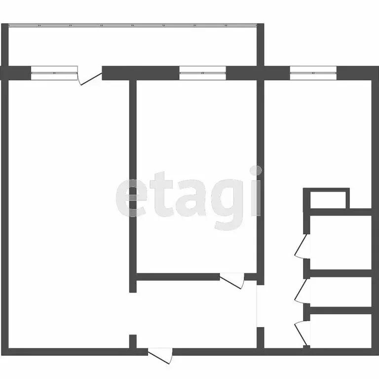 2-комнатная квартира: Томск, Новосибирская улица, 37 (53.6 м) - Фото 0
