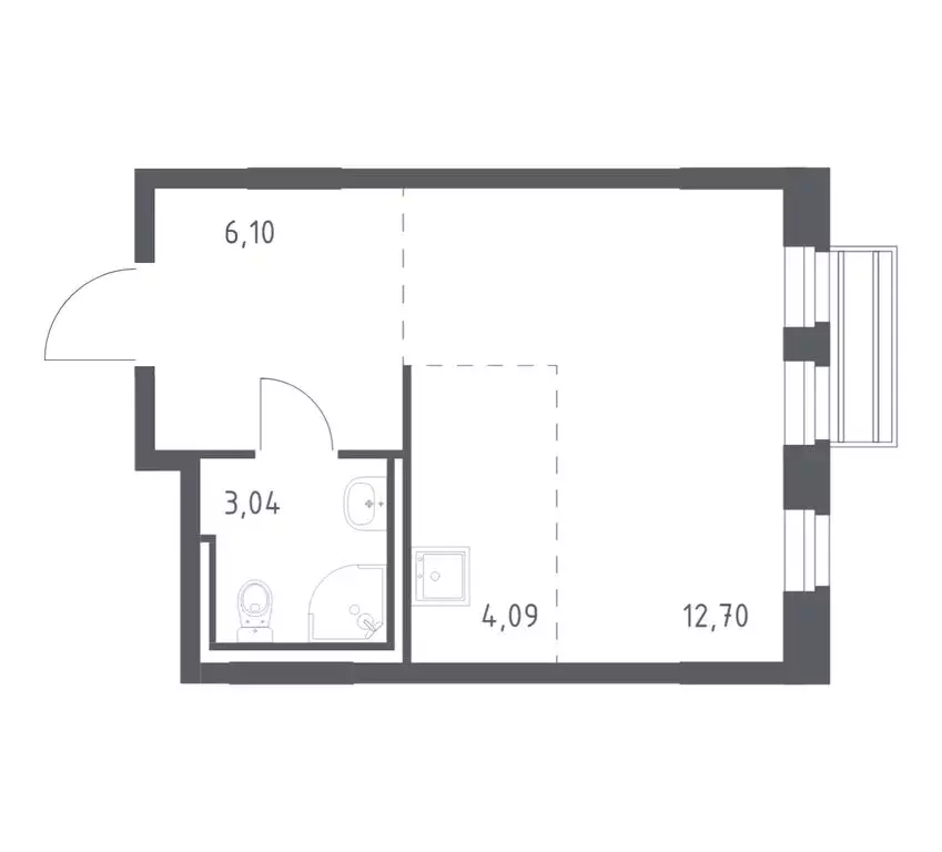 Квартира-студия: село Лайково, микрорайон Город-Событие, ЖК Рублёвский ... - Фото 1