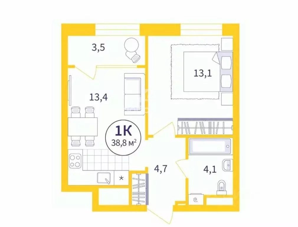 1-к кв. Свердловская область, Екатеринбург ул. 22-го Партсъезда, 3 ... - Фото 1
