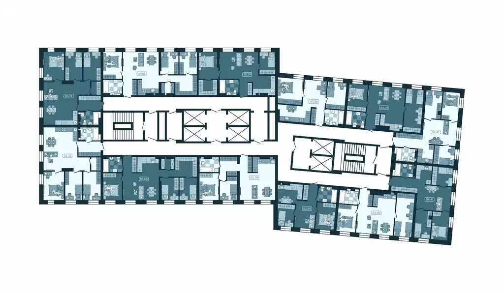 3-комнатная квартира: Владивосток, улица Борисенко, 100Кс1 (49.76 м) - Фото 2