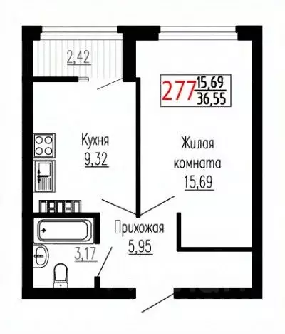 1-к кв. Свердловская область, Екатеринбург ул. Лыжников, 3 (36.4 м) - Фото 0