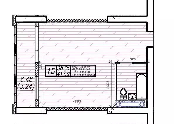 1-к кв. Приморский край, Владивосток Енисейская ул. (41.59 м) - Фото 1