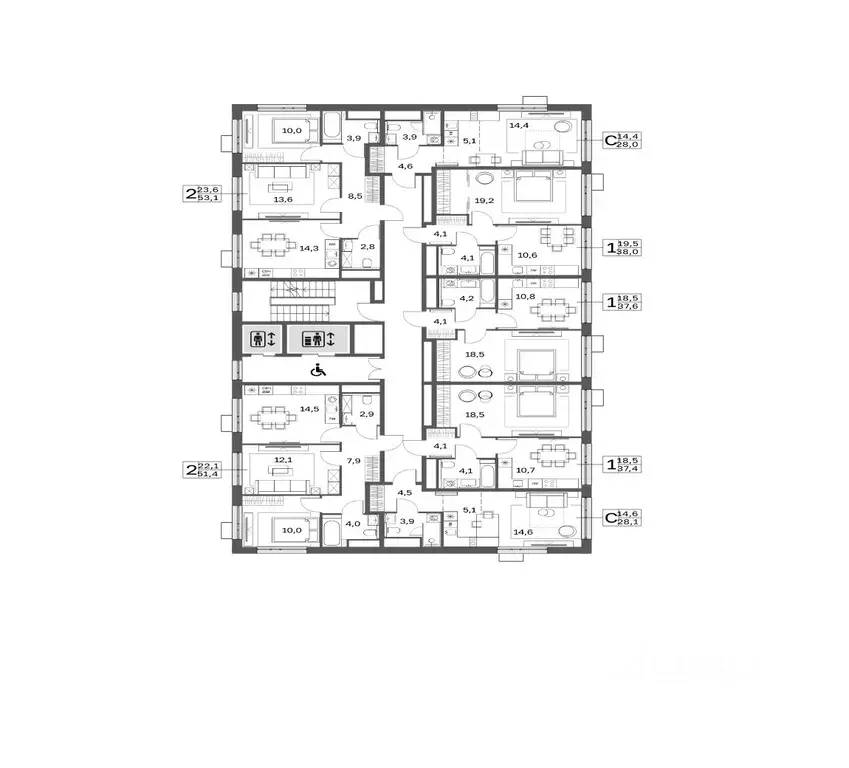 2-к кв. Москва Тагильская ул., 2к1 (53.4 м) - Фото 1