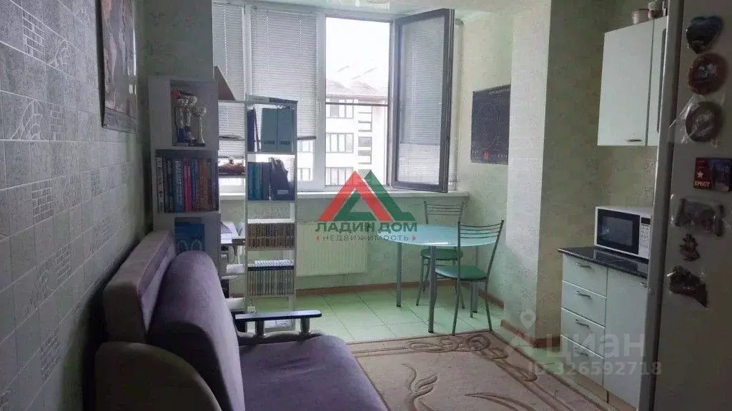 1-к кв. Краснодарский край, Краснодар Музыкальный мкр, ул. Имени ... - Фото 1