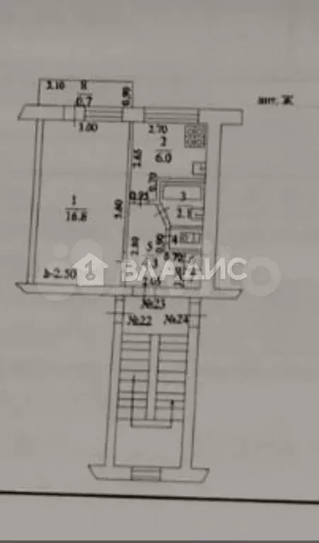 1-к. квартира, 31,1 м, 3/5 эт. - Фото 0