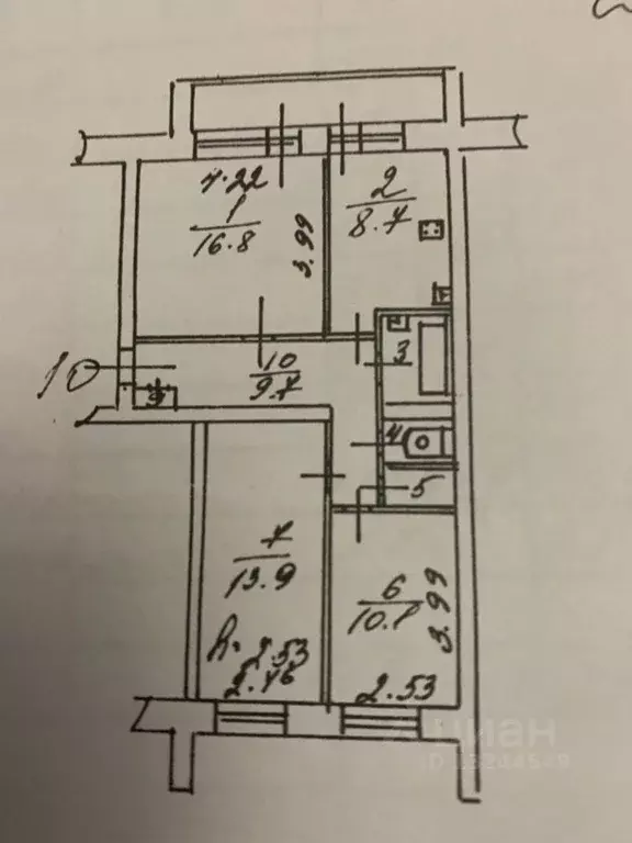 3-к кв. Ярославская область, Ярославский муниципальный округ, пос. ... - Фото 1