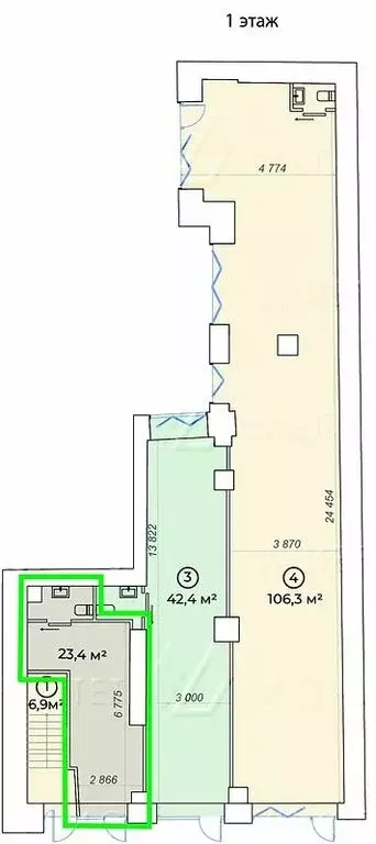 Торговая площадь (23 м) - Фото 1