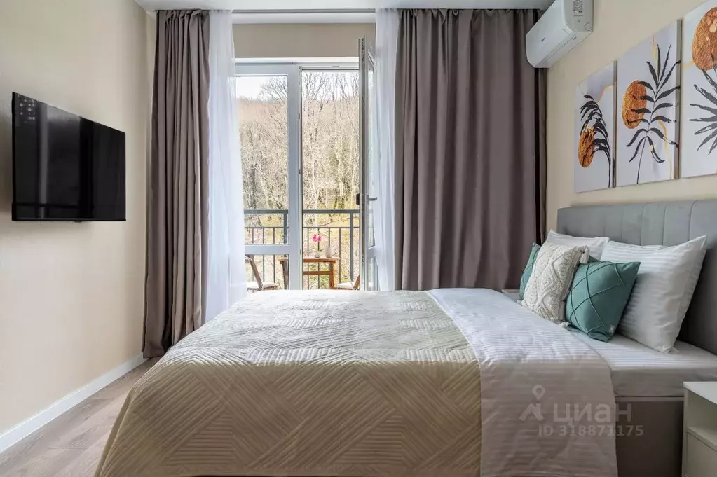 Студия Краснодарский край, Сочи ул. Искры, 88к3 (23.0 м) - Фото 1