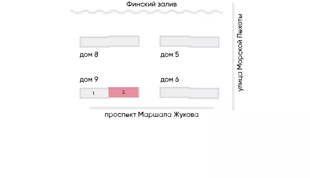 Студия Санкт-Петербург Морская миля жилой комплекс (25.6 м) - Фото 1