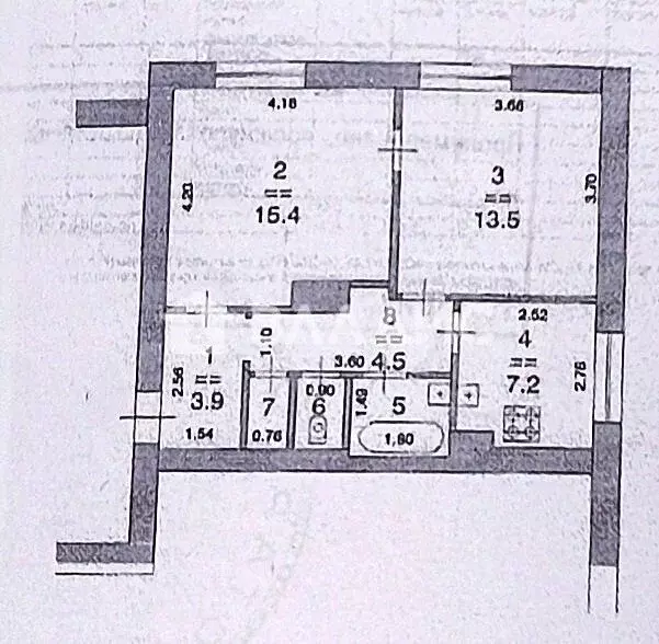 2-к кв. Нижегородская область, Нижний Новгород ул. Дьяконова, 23 (49.0 ... - Фото 2