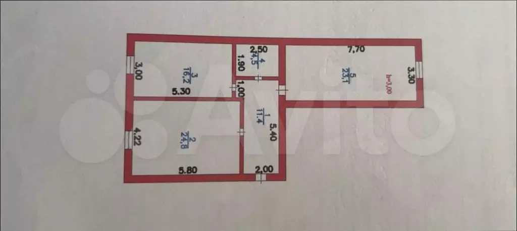 2-к. квартира, 80 м, 2/9 эт. - Фото 0