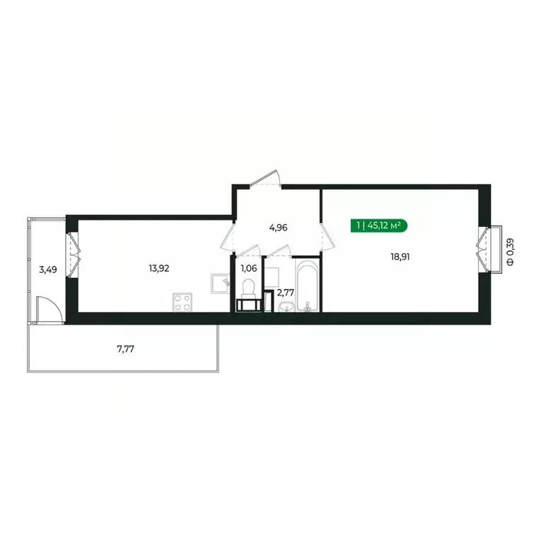 1-к кв. Ленинградская область, Сертолово Всеволожский район, ... - Фото 2