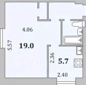 1-к кв. Мурманская область, Мурманск просп. Ленина, 39 (30.3 м) - Фото 2
