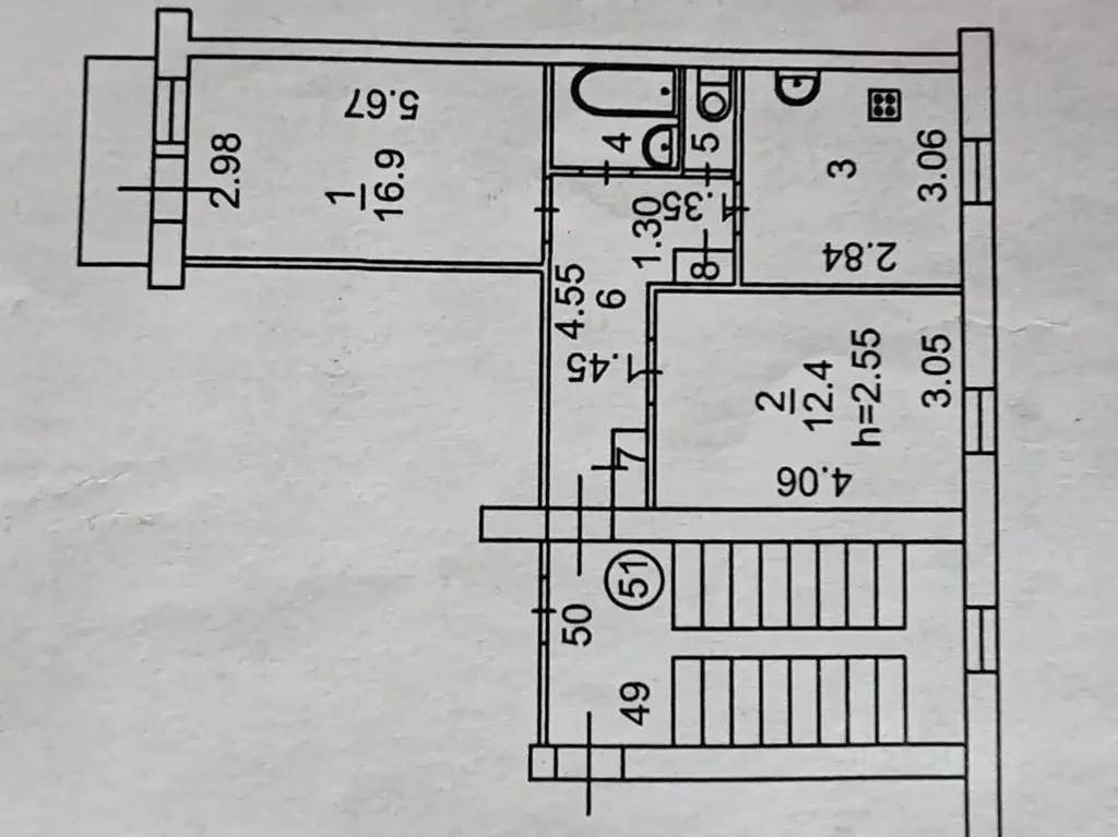 2-к кв. Иркутская область, Иркутск ул. Баумана, 239 (50.0 м) - Фото 0