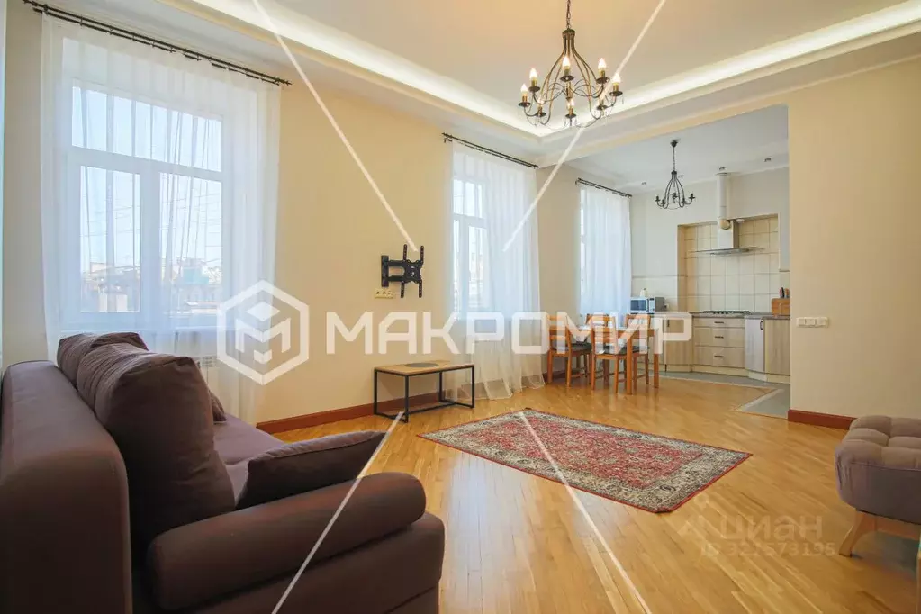 2-к кв. Санкт-Петербург Графский пер., 9 (66.0 м) - Фото 0