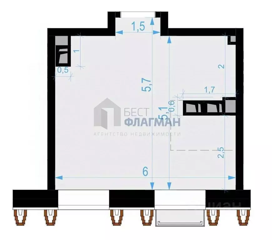 Помещение свободного назначения в Москва Выборгская ул., 18 (30 м) - Фото 2
