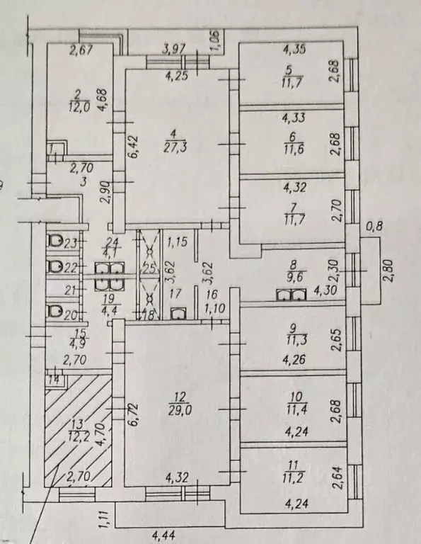 Комната Кемеровская область, Новокузнецк ул. Кутузова, 80 (25.6 м) - Фото 2
