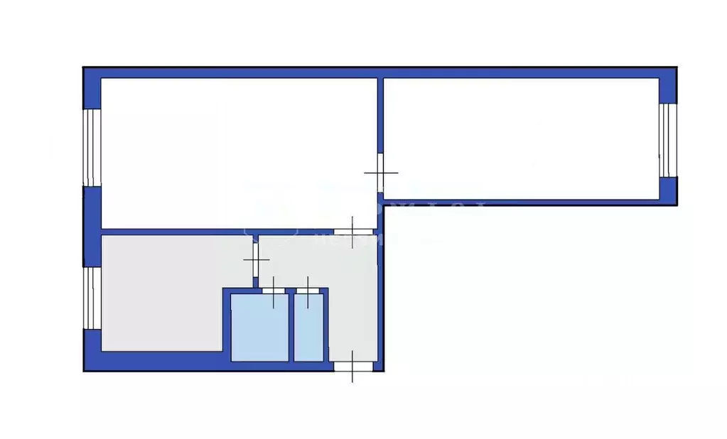 2-к кв. Кемеровская область, Кемерово Октябрьский просп., 52 (43.9 м) - Фото 2