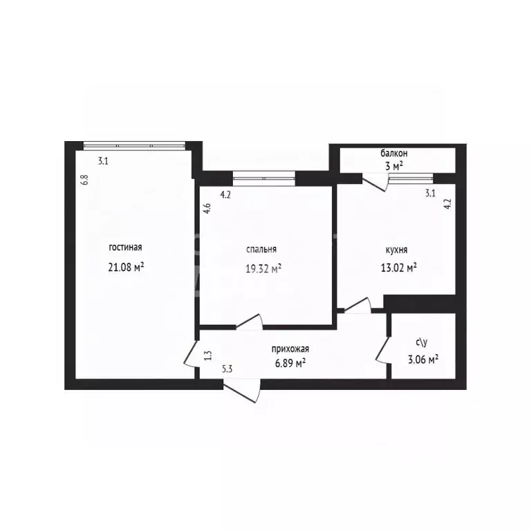 2-к кв. Дагестан, Дербент пер. Карла Маркса, 57 (69.9 м) - Фото 2